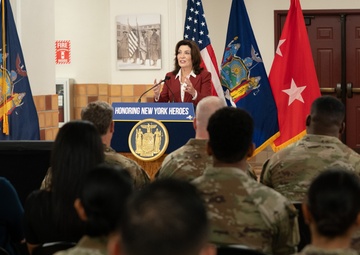 ew York Governor Kathy Hochul recognizes the New York National Guard.