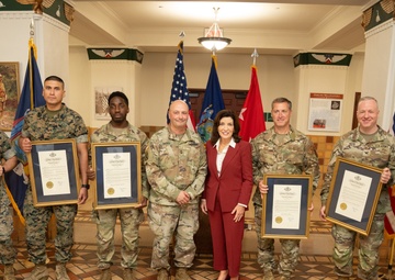 ew York Governor Kathy Hochul recognizes the New York National Guard.