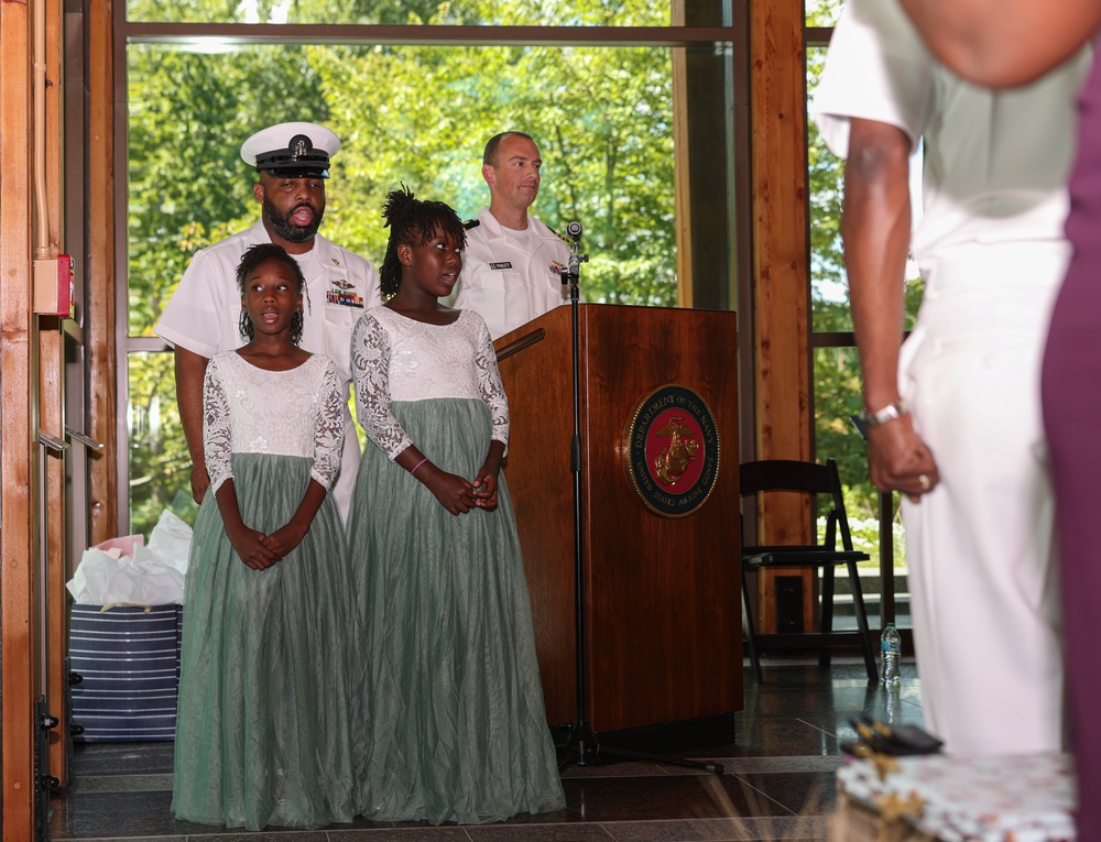 Navy Lt. Marie Esther Congo promotes to Lt. Cmdr.