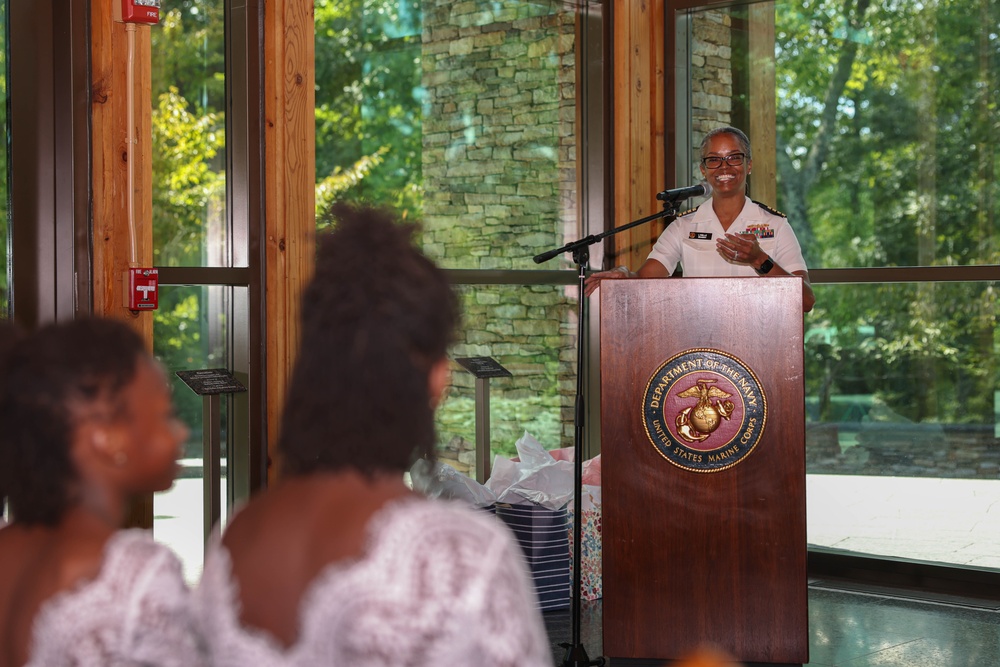 Navy Lt. Marie Esther Congo promotes to Lt. Cmdr.
