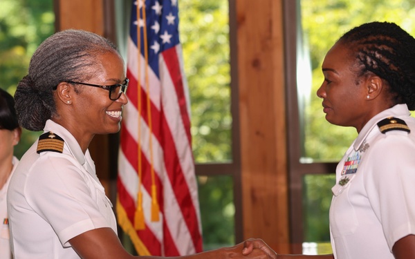 Navy Lt. Marie Esther Congo promotes to Lt. Cmdr.