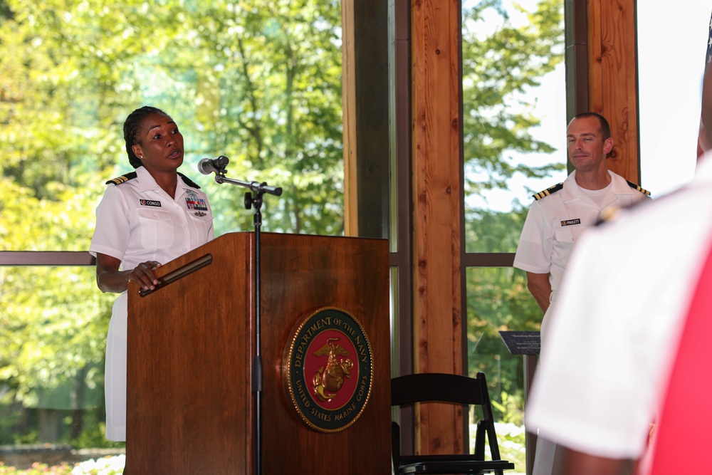 Navy Lt. Marie Esther Congo promotes to Lt. Cmdr.
