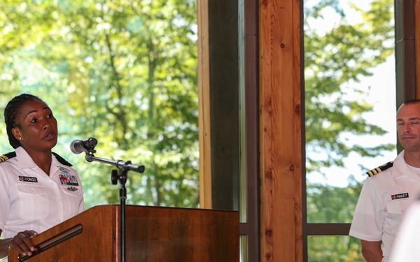 Navy Lt. Marie Esther Congo promotes to Lt. Cmdr.