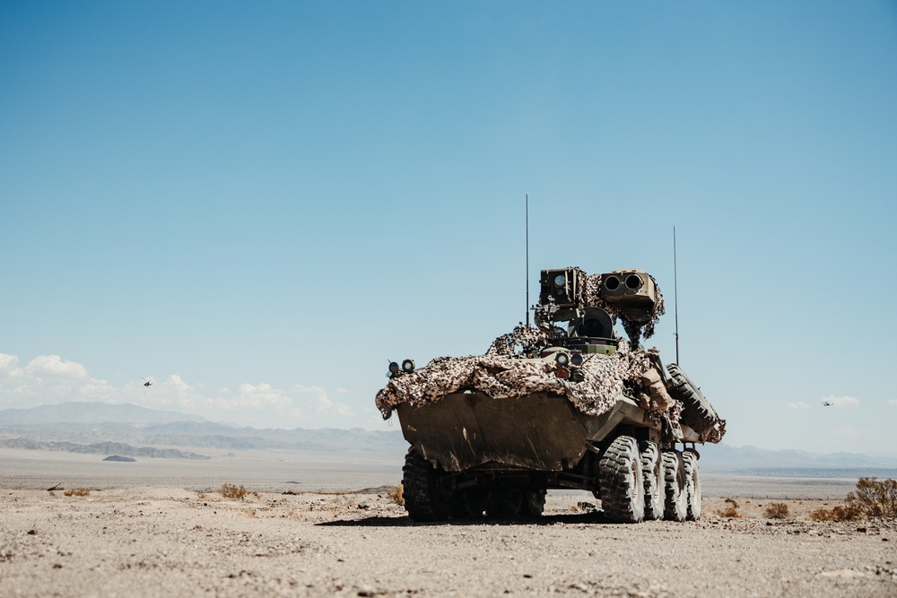 3rd LAR conducts a Marine Corps Combat Readiness Exercise at the Combat Center