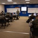 U.S. Navy Supply Officer speaks at Ground Supply School