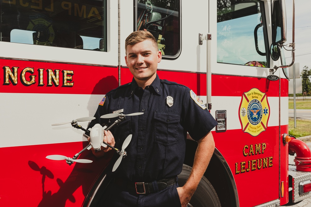 Sky Scouts of FESD - Lt. Mobley of Camp Lejeune’s Fire Station 3