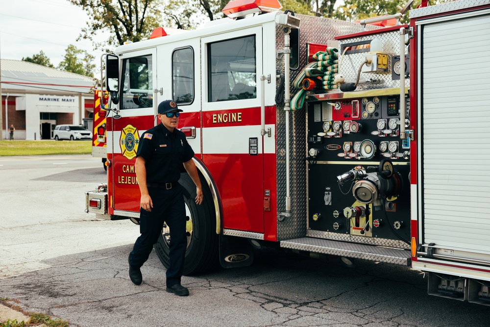 Sky Scouts of FESD - Lt. Mobley of Camp Lejeune’s Fire Station 3