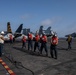 Abraham Lincoln conducts a fueling-at-sea with USNS Big Horn