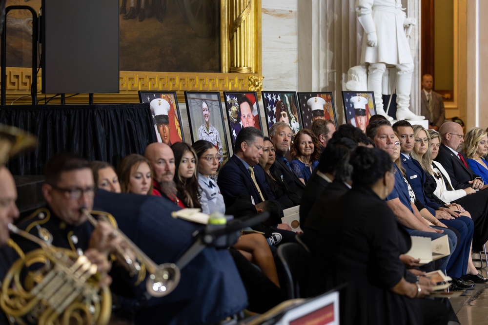 Thirteen Servicemembers lost at Hamid Karzai International Airport honored with Congressional Gold Medal Ceremony