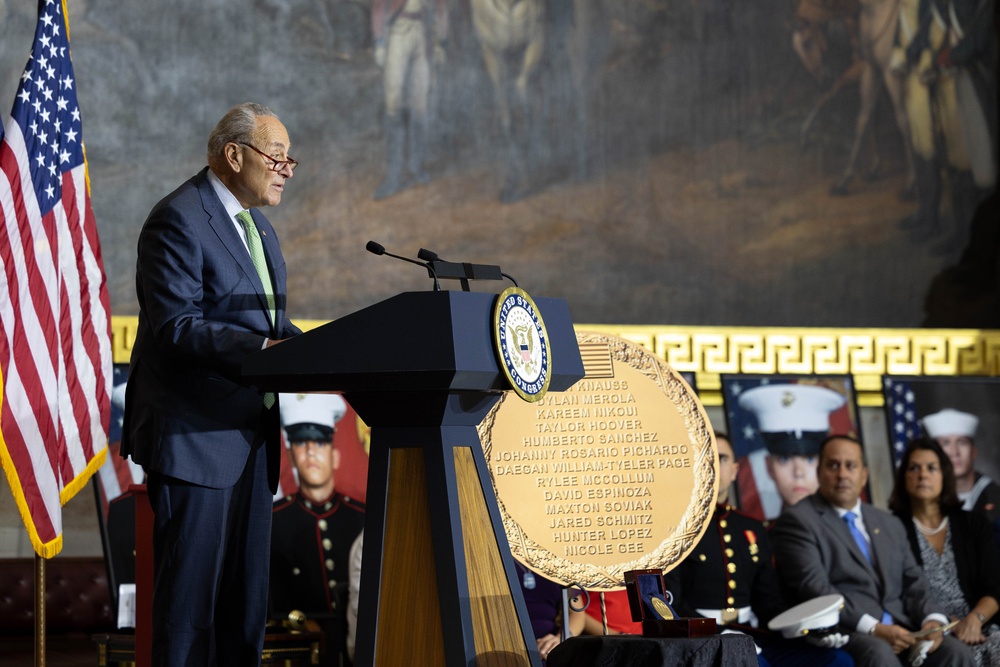 Thirteen Servicemembers lost at Hamid Karzai International Airport honored with Congressional Gold Medal Ceremony