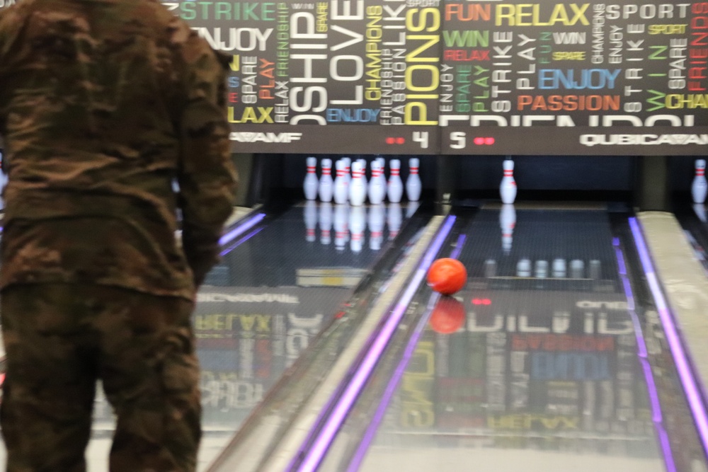 Official ribbon-cutting held to open New Edge String Pinspotter Bowling System at Fort McCoy