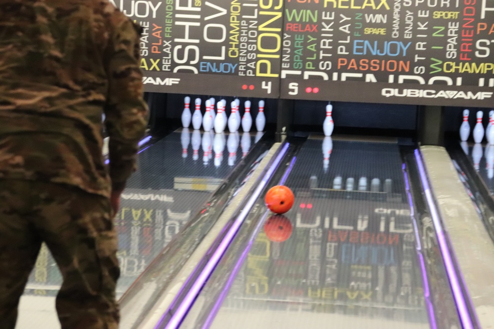 Official ribbon-cutting held to open New Edge String Pinspotter Bowling System at Fort McCoy