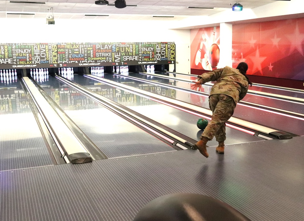 Official ribbon-cutting held to open New Edge String Pinspotter Bowling System at Fort McCoy