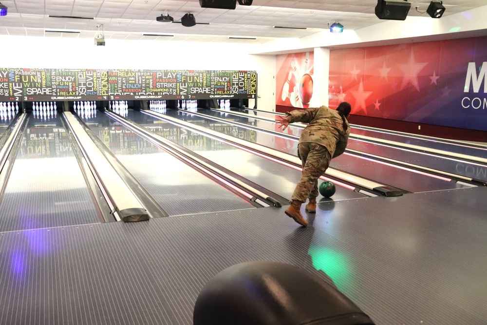 Official ribbon-cutting held to open New Edge String Pinspotter Bowling System at Fort McCoy