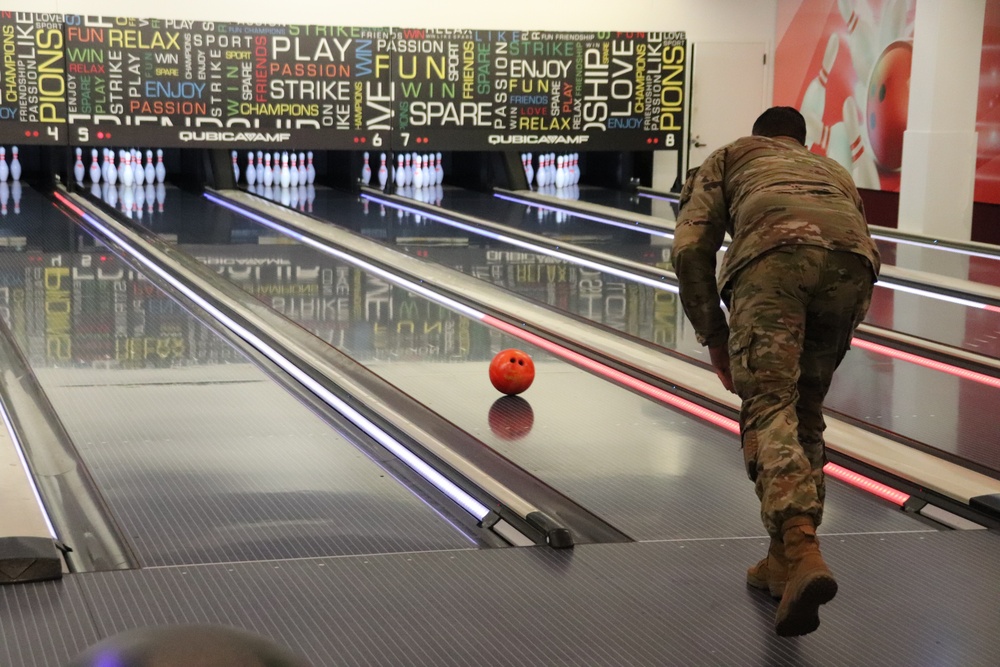 Official ribbon-cutting held to open New Edge String Pinspotter Bowling System at Fort McCoy