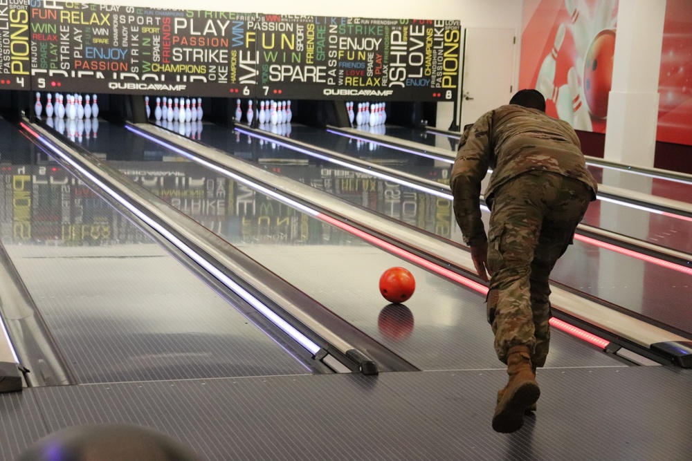 Official ribbon-cutting held to open New Edge String Pinspotter Bowling System at Fort McCoy