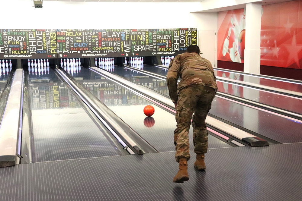 Official ribbon-cutting held to open New Edge String Pinspotter Bowling System at Fort McCoy