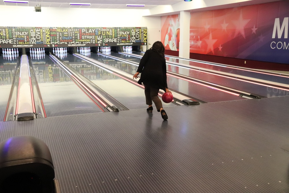 Official ribbon-cutting held to open New Edge String Pinspotter Bowling System at Fort McCoy