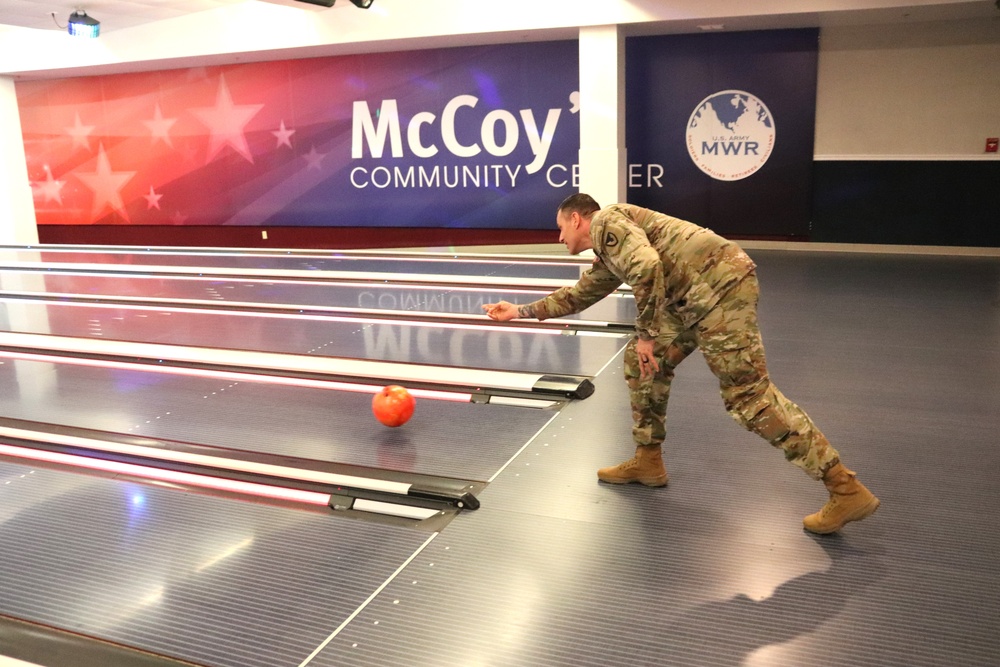 Official ribbon-cutting held to open New Edge String Pinspotter Bowling System at Fort McCoy