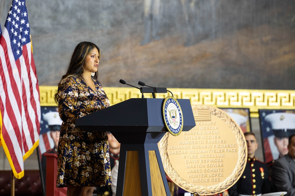 Thirteen Servicemembers lost at Hamid Karzai International Airport honored with Congressional Gold Medal Ceremony