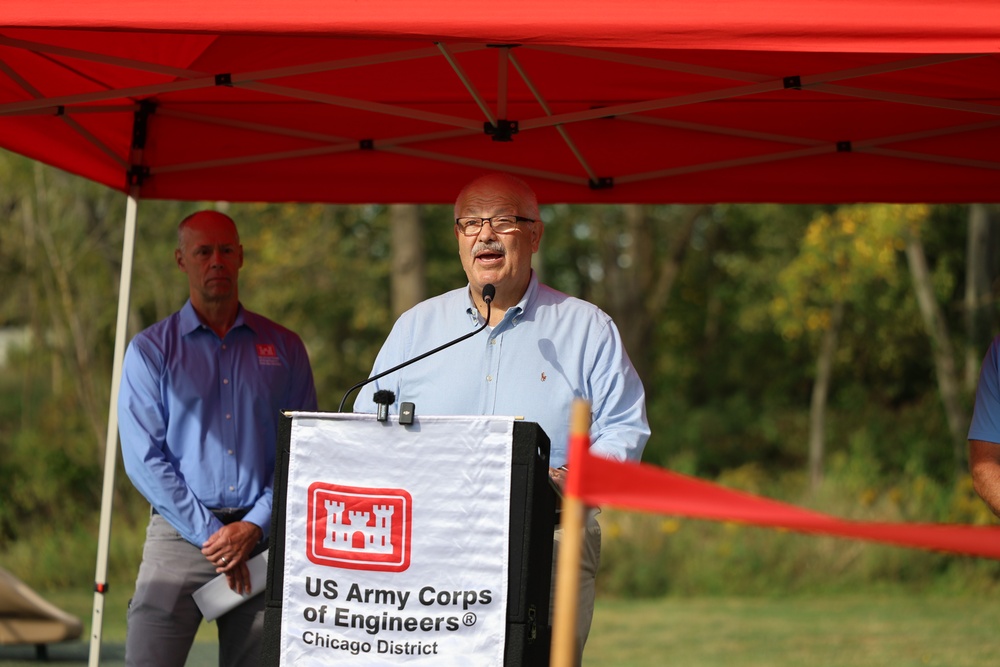 USACE and officials mark completion of Section 219 pipelining project