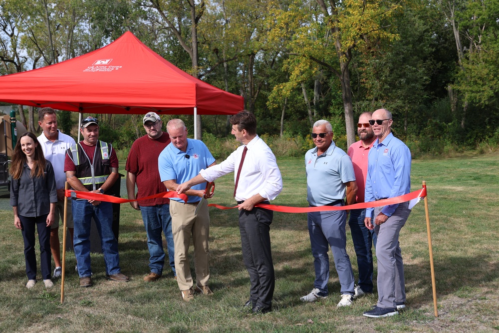 USACE and officials mark completion of Section 219 pipelining project