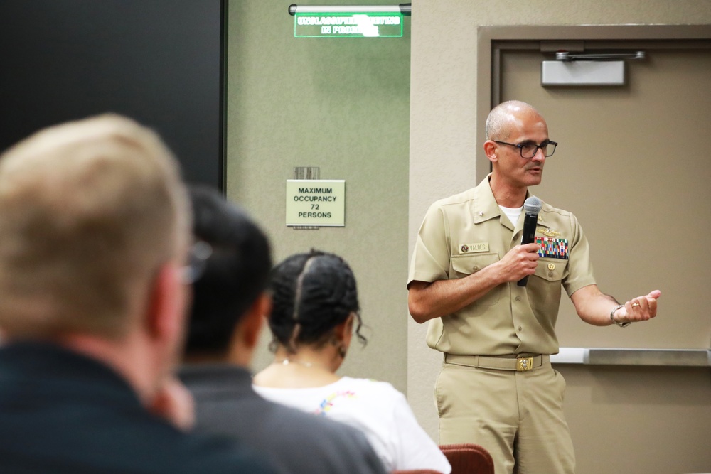 Hispanic, Navy Medicine flag officer shares his story during Hispanic Heritage Observance