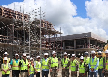 U.S. Army Corps of Engineers South Atlantic Division Commander, Brig. Gen. Daniel Hibner during his visit to Camp Santiago Joint Training Center facilities