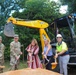 Brigadier General Daniel Hibner, U.S. Army Corps of Engineers South Atlantic Division Commander, participates in a Groundbreaking Ceremony in Puerto Rico