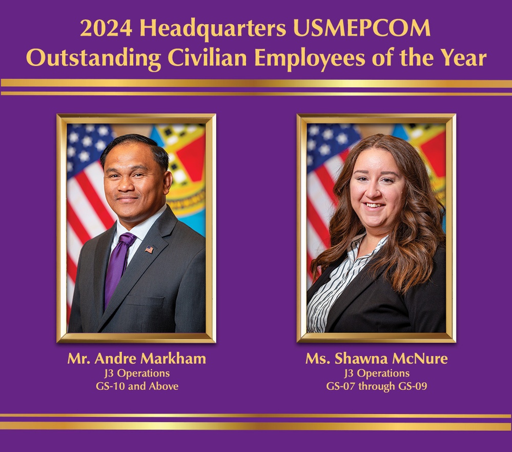 2024 USMEPCOM HQ Civilians of the Year