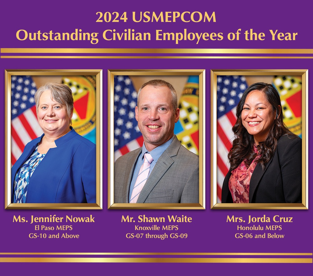 2024 USMEPCOM Outstanding Civilians of the Year