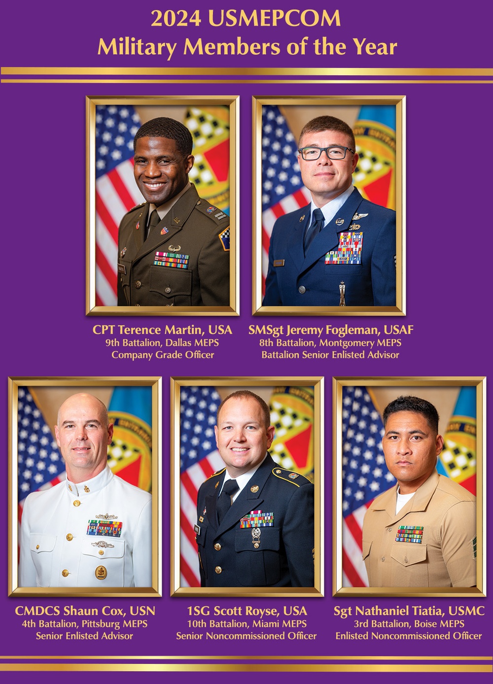 2024 USMEPCOM Military Members of the Year