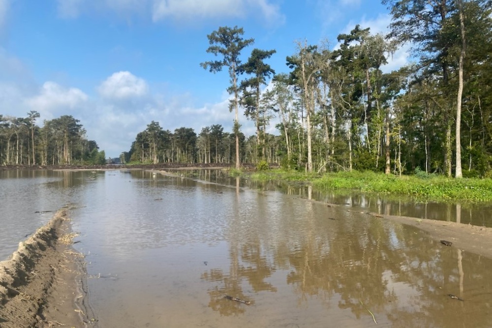 Corps of Engineers inspects project sites after Hurricane Francine