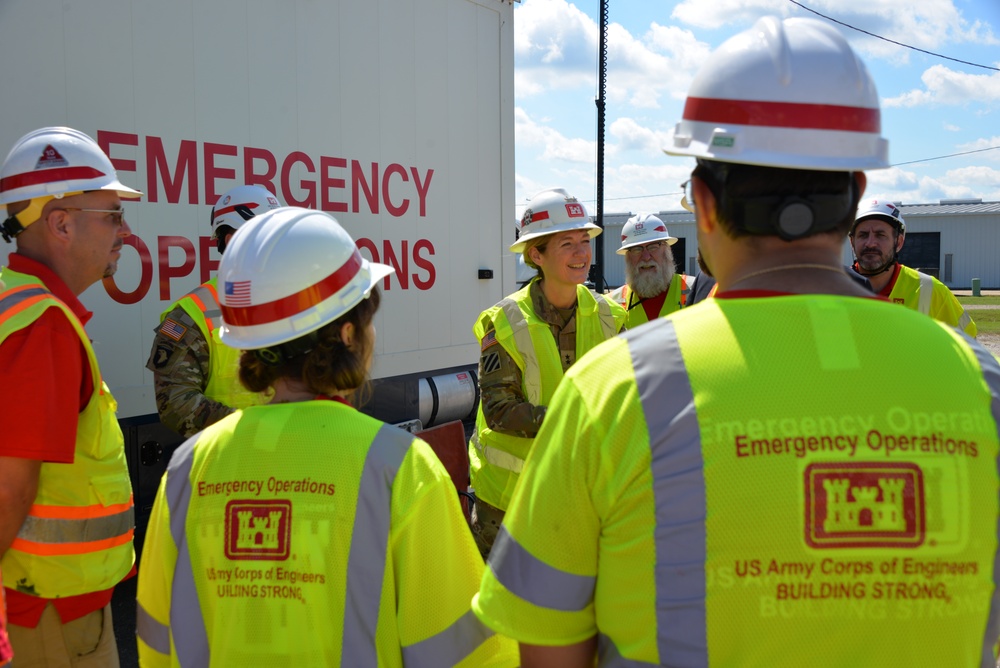 Mississippi Valley Division commander visits Corps of Engineers areas impacted by Hurricane Francine