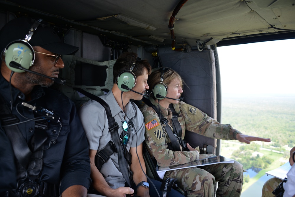 Mississippi Valley Division commander visits Corps of Engineers areas impacted by Hurricane Francine