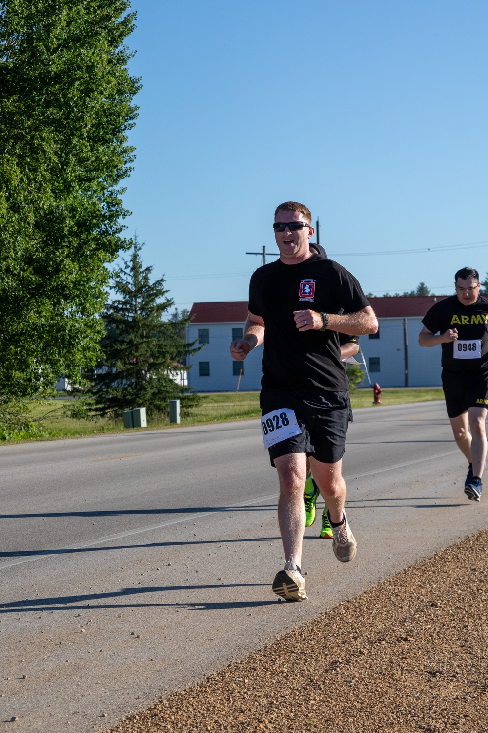 Soldier Participates in Army Birthday Run