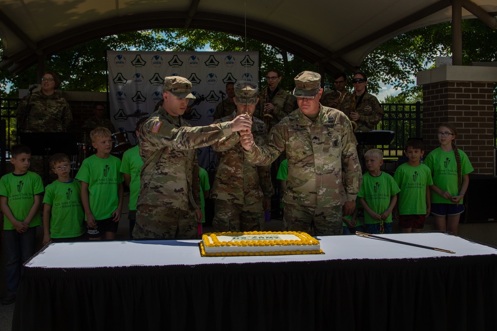 Cutting the Cake for the Army's 249th Birthday