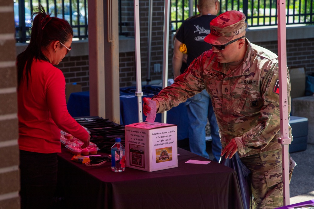 Soldier Participates in Army Birthday Celebration