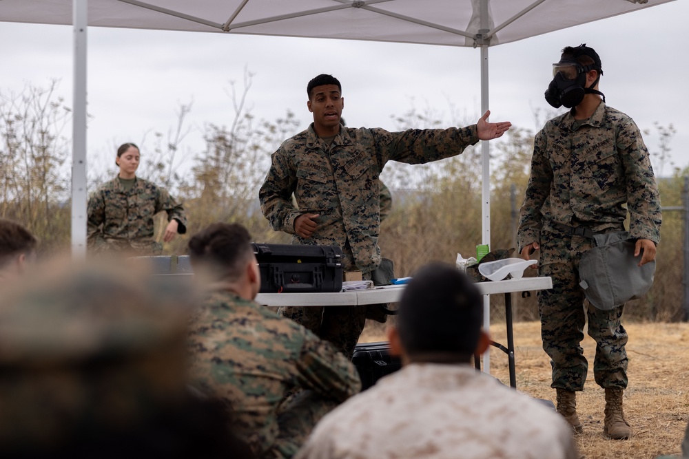 I MIG Marines Conduct Gas Chamber