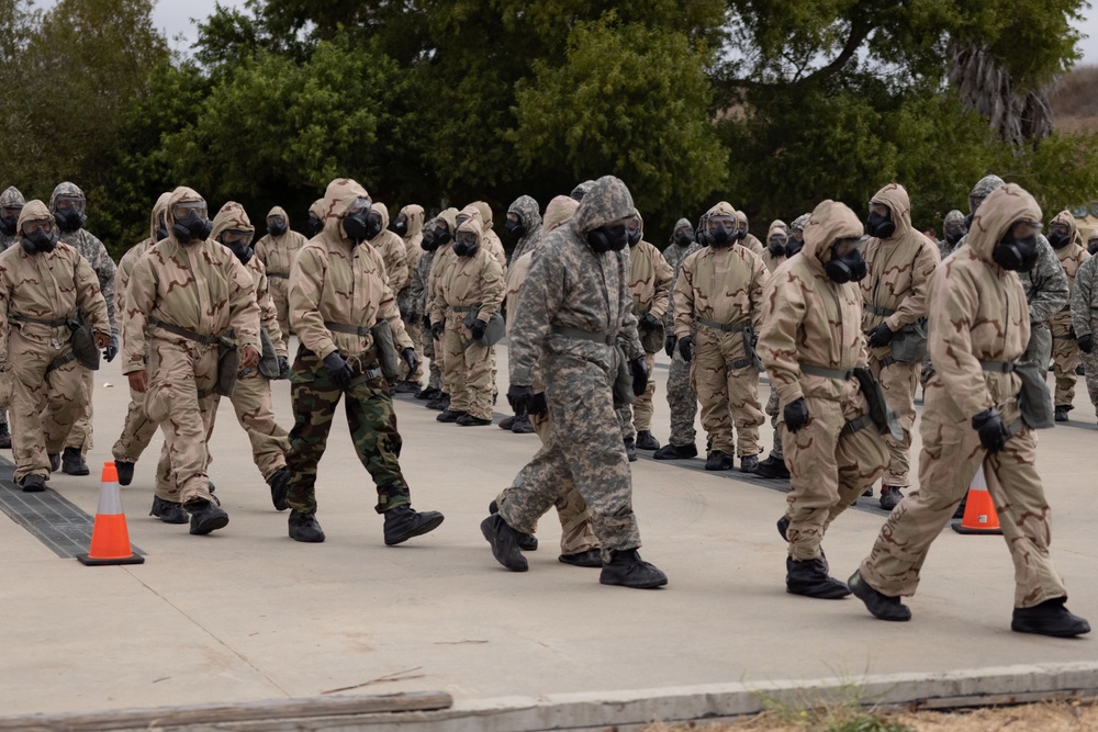 I MIG Marines Conduct Gas Chamber