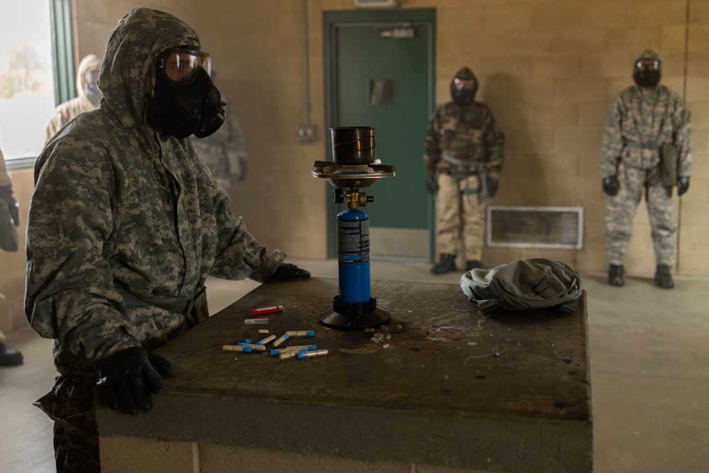 I MIG Marines Conduct Gas Chamber