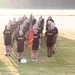 Eagle Brigade Gets into Formation prior to Post Run