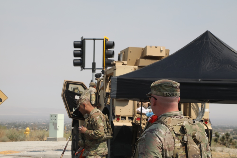 Joint Military and Police Checkpoints Manage Line Fire Evacuations
