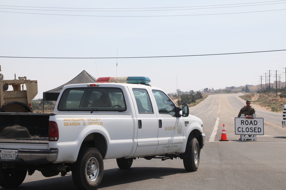 National Guard and Local Authorities Protect Evacuation Zones