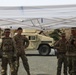 Military and Local Police Secure Evacuation Route