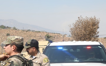 National Guard Soldiers Support Evacuation Checkpoints