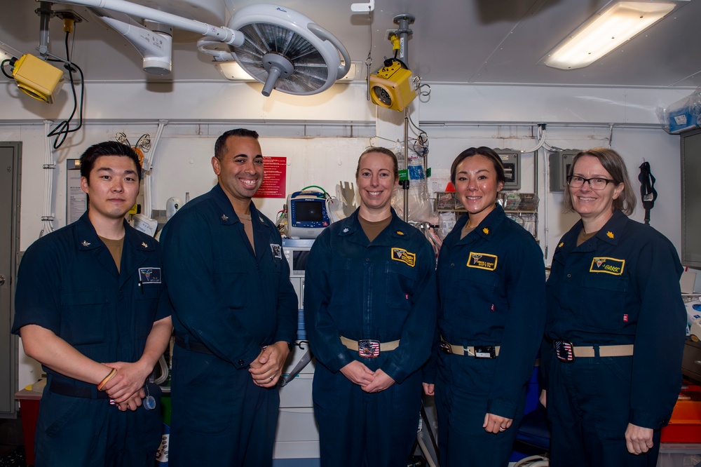 Sailors in Medical Department Pose For a Photo