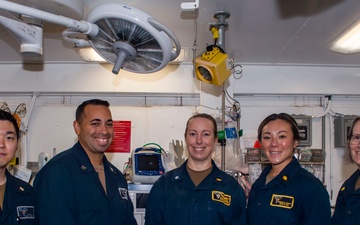 Sailors in Medical Department Pose For a Photo