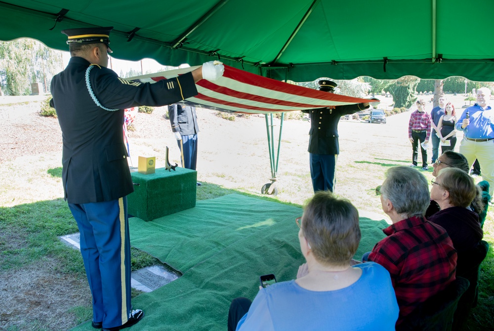 Memorial Service for WWII U.S. Army Private William E. Calkins