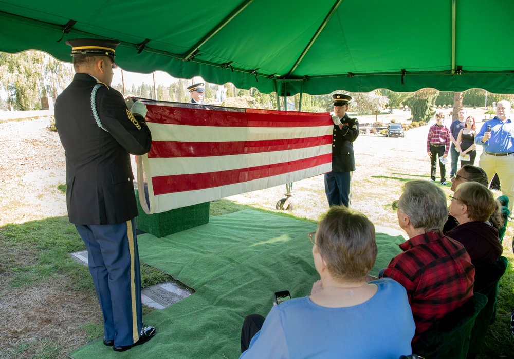 Memorial Service for WWII U.S. Army Private William E. Calkins